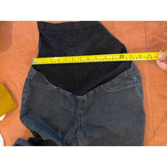 1822 Denim Black High-Waisted Skinny Maternity Women's Jeans Size 10/30 - Picture 7 of 9